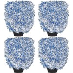 2024 Pack of 4 Microfiber Cleaning Gloves, Professional Sponge Gloves for Washing